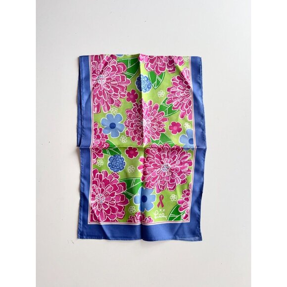 NWOT FORD x LILLY PULITZER Floral Print 100% Silk 55" x 12" Rectangle Scarf - Picture 1 of 8